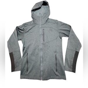 The North Face Canyonlands Green Heather Hooded Fleece Jacket Men’s S